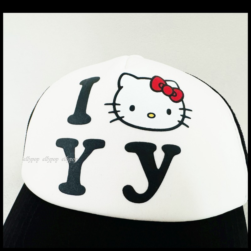 Open Yy x Hello Kitty Trucker Cap Black キティー コラボ (OPEN