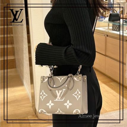 ベージュ系 Louis Vuitton ONTHEGO(ルイヴィトン オンザゴー