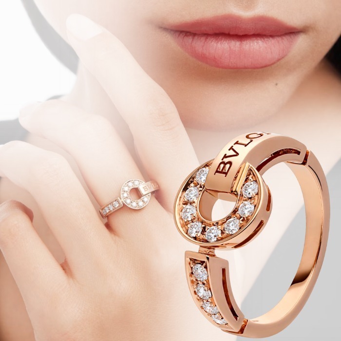 18Kピンクゴールド ブルガリ・ブルガリ リング (Bvlgari/指輪・リング
