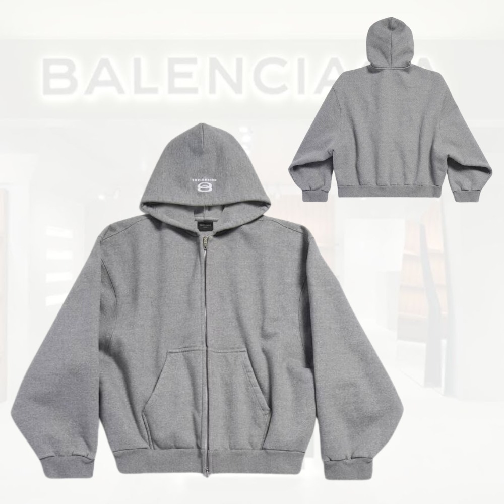 送料込+BALENCIAGA+Unity Sports Icon Boxyジップアップフーディ