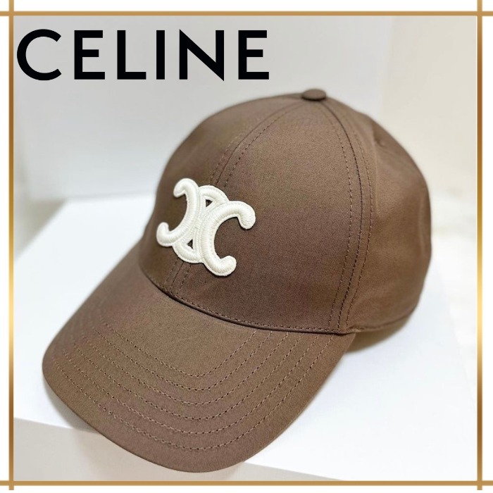 大人気♪】CELINE トリオンフ ベースボールキャップ /コットン (CELINE