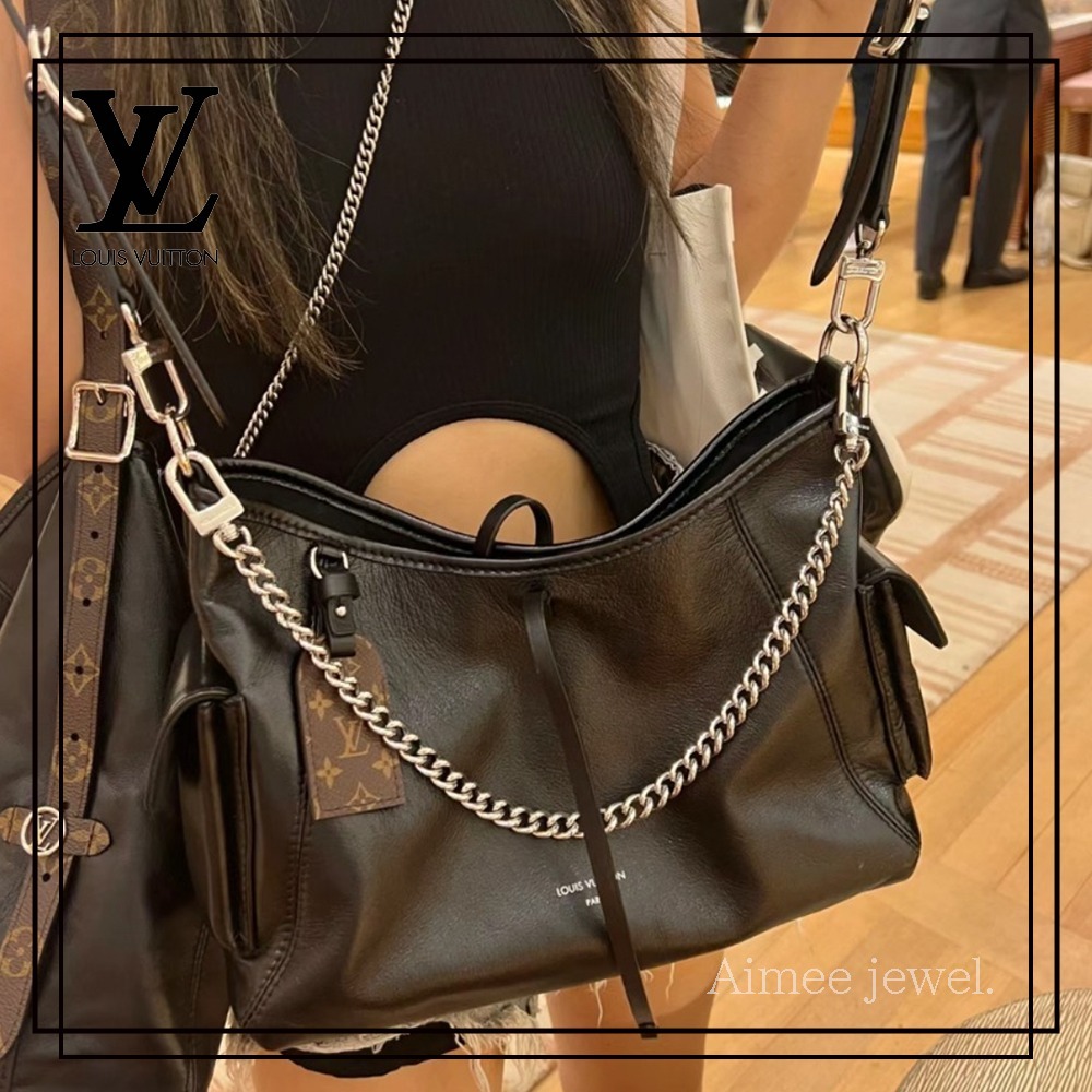 高級感＊【Louis Vuitton】キャリーオール カーゴ ブラックPM (Louis