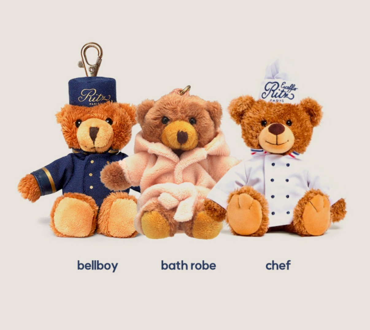 Ritz Paris】 ホテル 記念品 テディベア キーリング [正規品] (Ritz