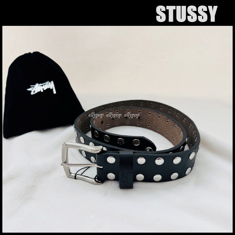 Stussy 8 Ball Studded Belt Black ステューシー ベルト (STUSSY