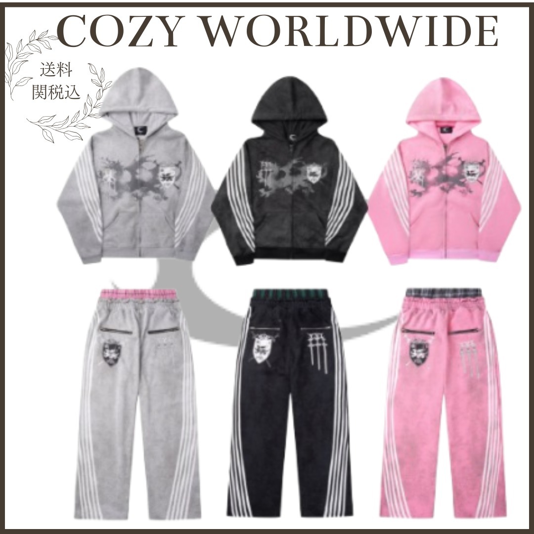 COZY WORLDWIDE】ROYAL KNIGHT CLUB WAXED TRACKSUIT (COZY WORLDWIDE