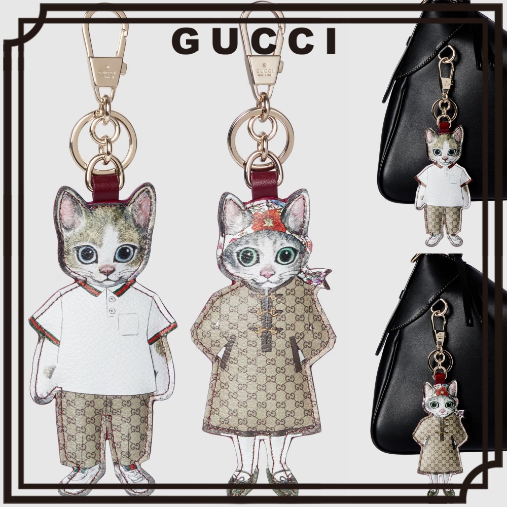 日本限定】GUCCI ヒグチユウコ 猫 チャーム 直営買付 すぐ届く (GUCCI