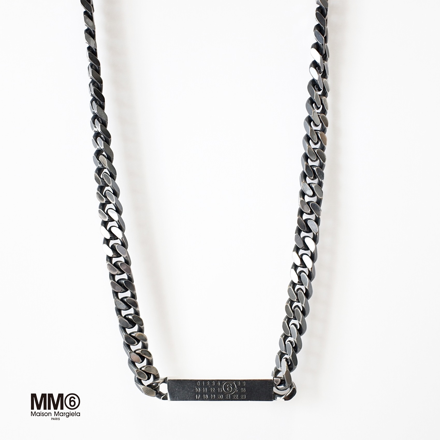 MM6 Maison Margiela カレンダーロゴ チェーンネックレス (MM6 Maison