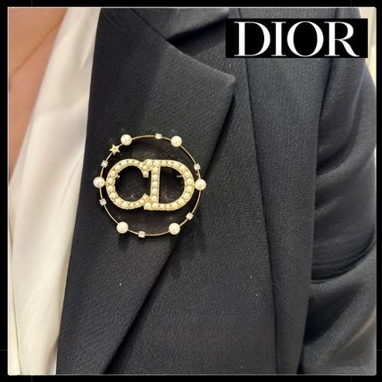 2084 保存箱付き極美品✨Dior ブローチ 大ぶり CD ロゴ 希少 刻印