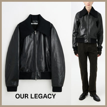 ボンバー bomber OUR LEGACY(アワーレガシー) レザージャケット(メンズ