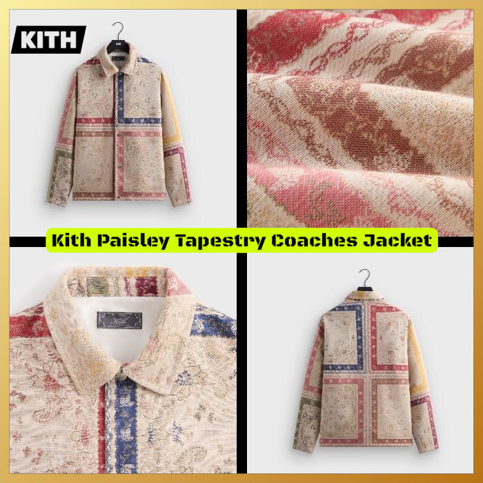 関税込み☆KITH キス ペイズリータペストリー コーチジャケット (KITH