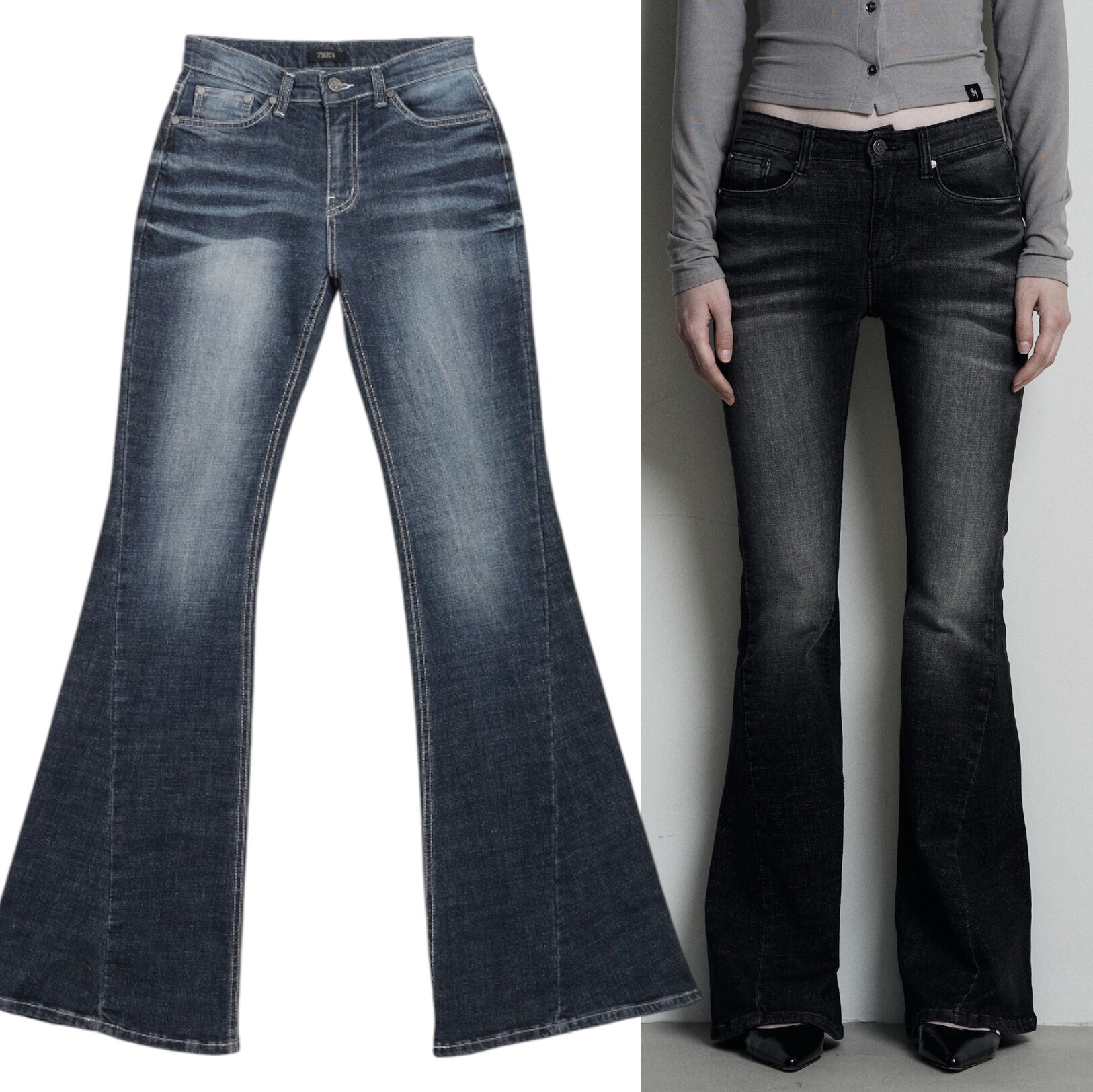 SYNERJYN CAT WASHING DENIM PANTS /韓国アイドル 着用 デニム