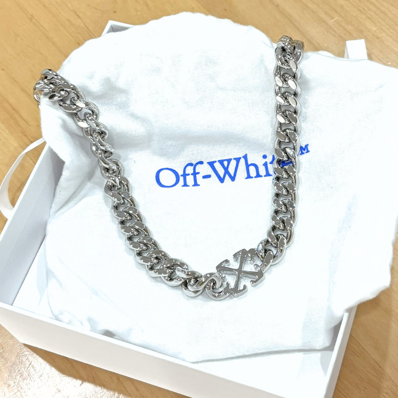 Off-White オフホワイト アロー シルバー チェーンネックレス (Off