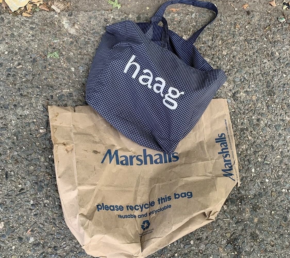 韓国おしゃれ【haag 】haag check bag 数量限定 (haag/トートバッグ