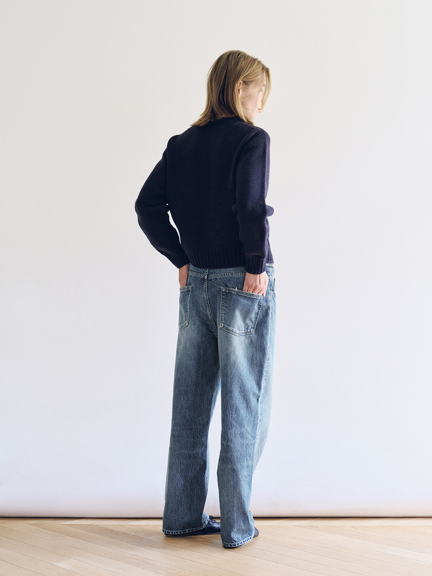 NOTHING WRITTEN】 Faded Light Denim Pants M /追跡付 (NOTHING