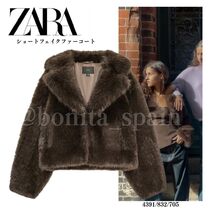 ZARA】ショートフェイクファーコート (ZARA/コート) 123863995【BUYMA】
