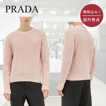 ピンク系 M PRADA(プラダ) ニット・セーター(メンズ) - ブランド通販の