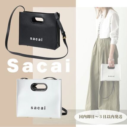 ホワイト（白）系 sacai(サカイ) バッグ・カバン(レディース