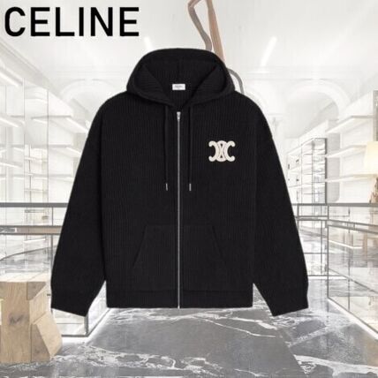 ブラック（黒）系 CELINE(セリーヌ) パーカー・フーディ(メンズ