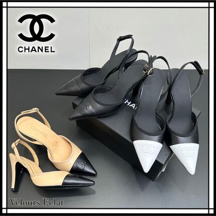 バイカラー CHANEL(シャネル) パンプス(レディース) - ブランド通販のBUYMA