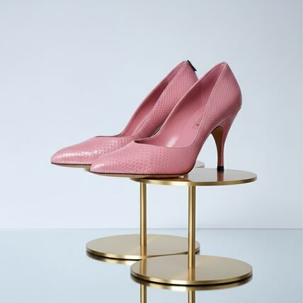 ピンク系 MiuMiu(ミュウミュウ) パンプス(レディース) - ブランド通販