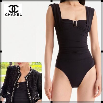 ブラック（黒）系 CHANEL(シャネル) 水着・ビーチグッズ(レディース