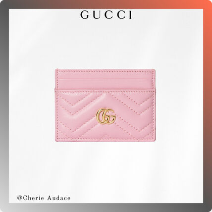 ピンク系 GUCCI(グッチ) カードケース・名刺入れ(レディース