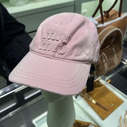 ベージュ系 MiuMiu(ミュウミュウ) 帽子(レディース) - ブランド通販のBUYMA