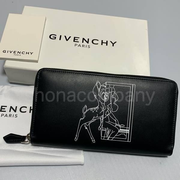 関税込 17SS新作◇GIVENCHY◇バンビ ブラックレザー 長財布 (GIVENCHY
