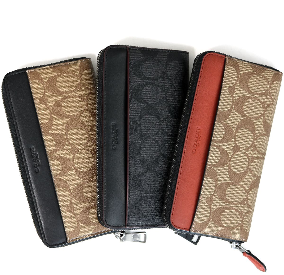 ☆COACH☆シグネチャー☆ アコーディオン・ ウォレット (Coach/長財布