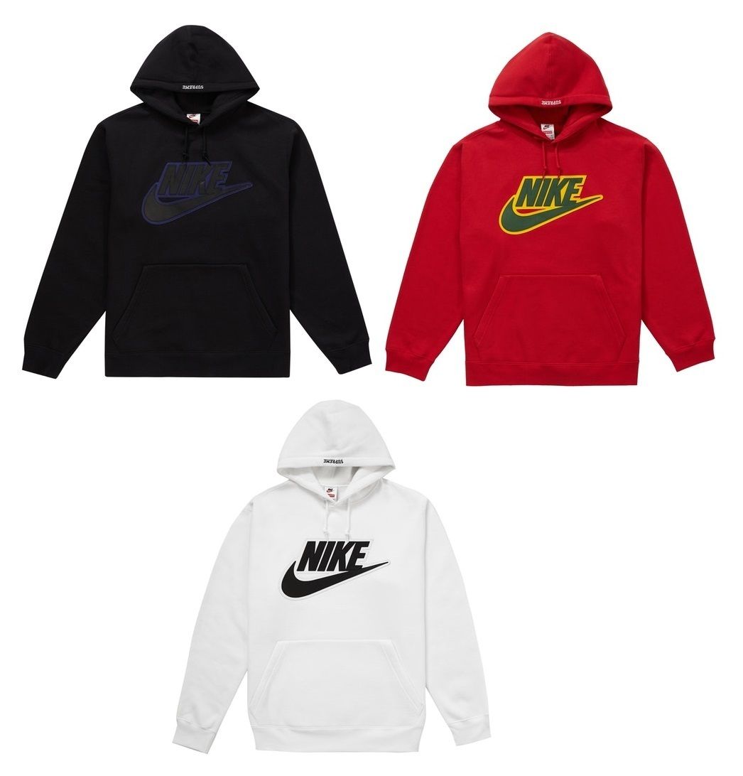 SUPREME シュプリーム x Nike☆レザーロゴパーカー (Supreme/パーカー