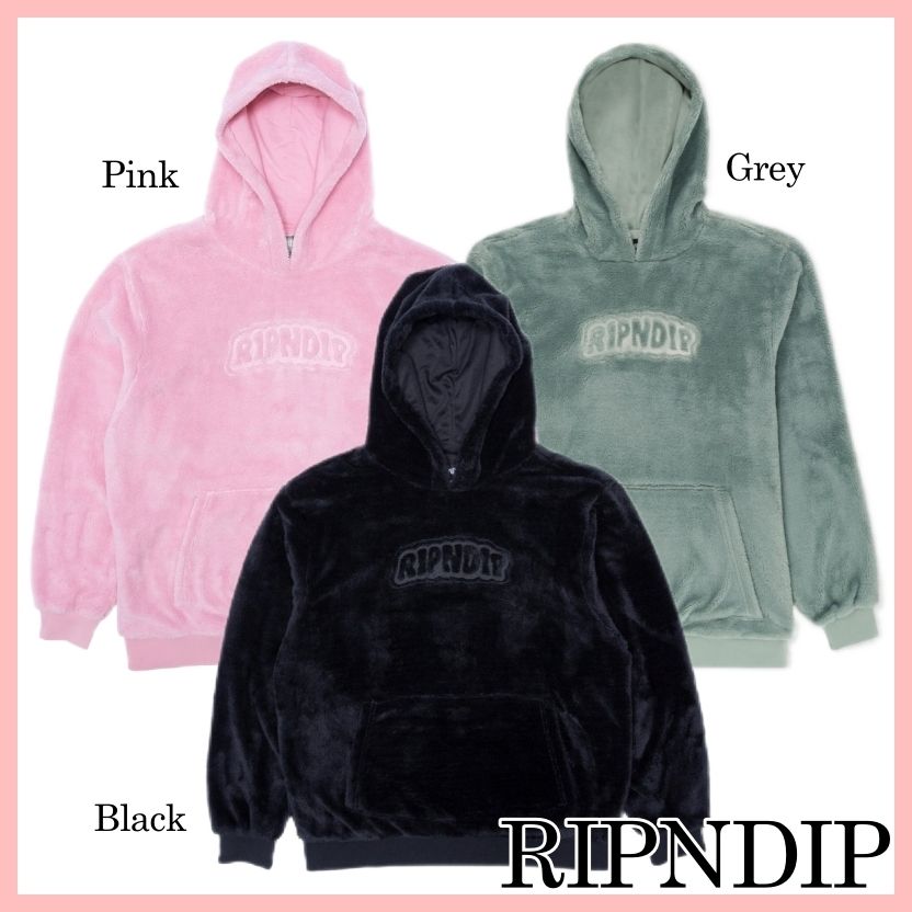 いずみん様分 RIPNDIP パーカー ピンク 存在感抜群のRIPNDIPのボア