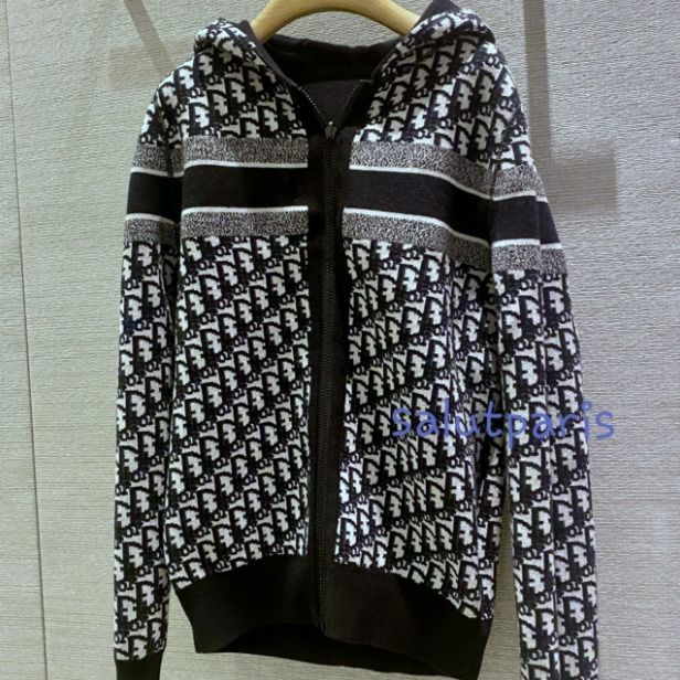 DHL送料込*ディオール*オブリークリバーシブルニットパーカー (Dior