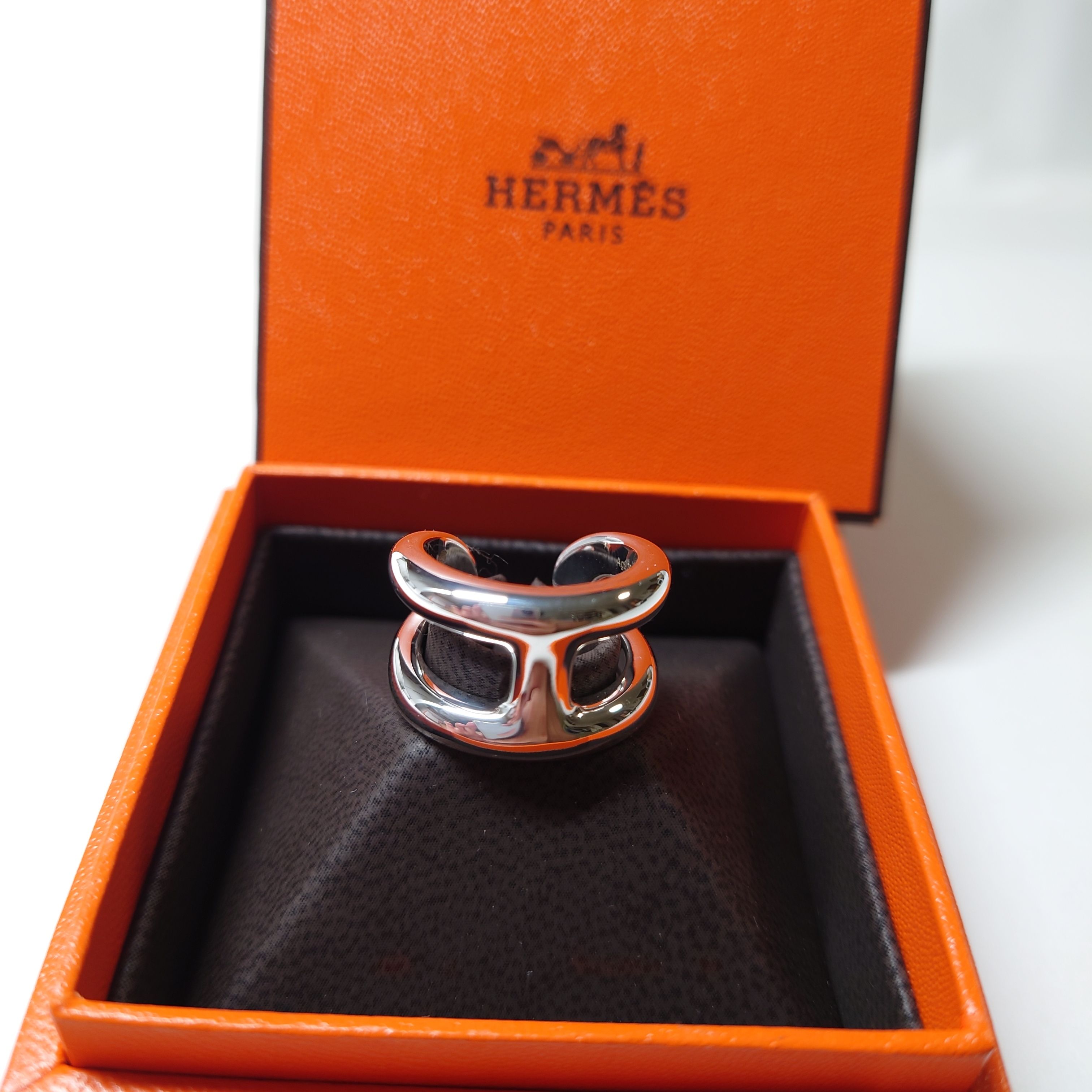 HERMES】エルメス オスモズ Osmose small Ring シルバー (HERMES/指輪