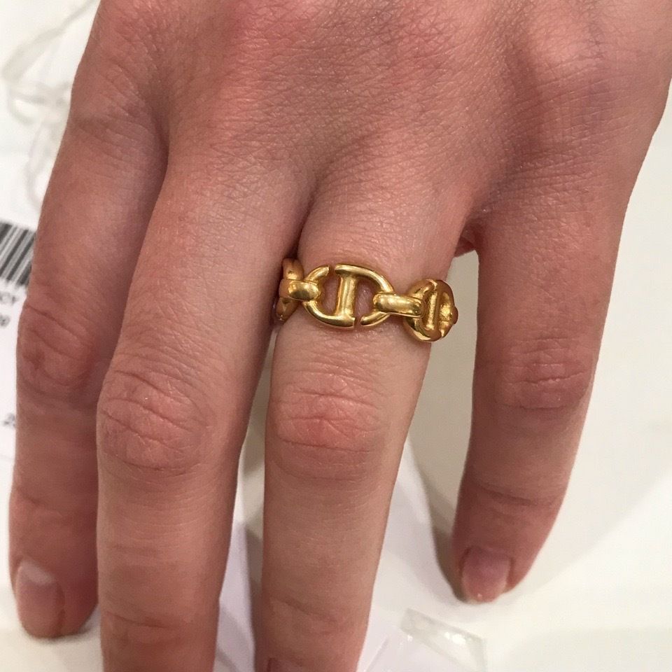 Dior】CD Navy チェーンメタルリング (Dior/指輪・リング) 80245317