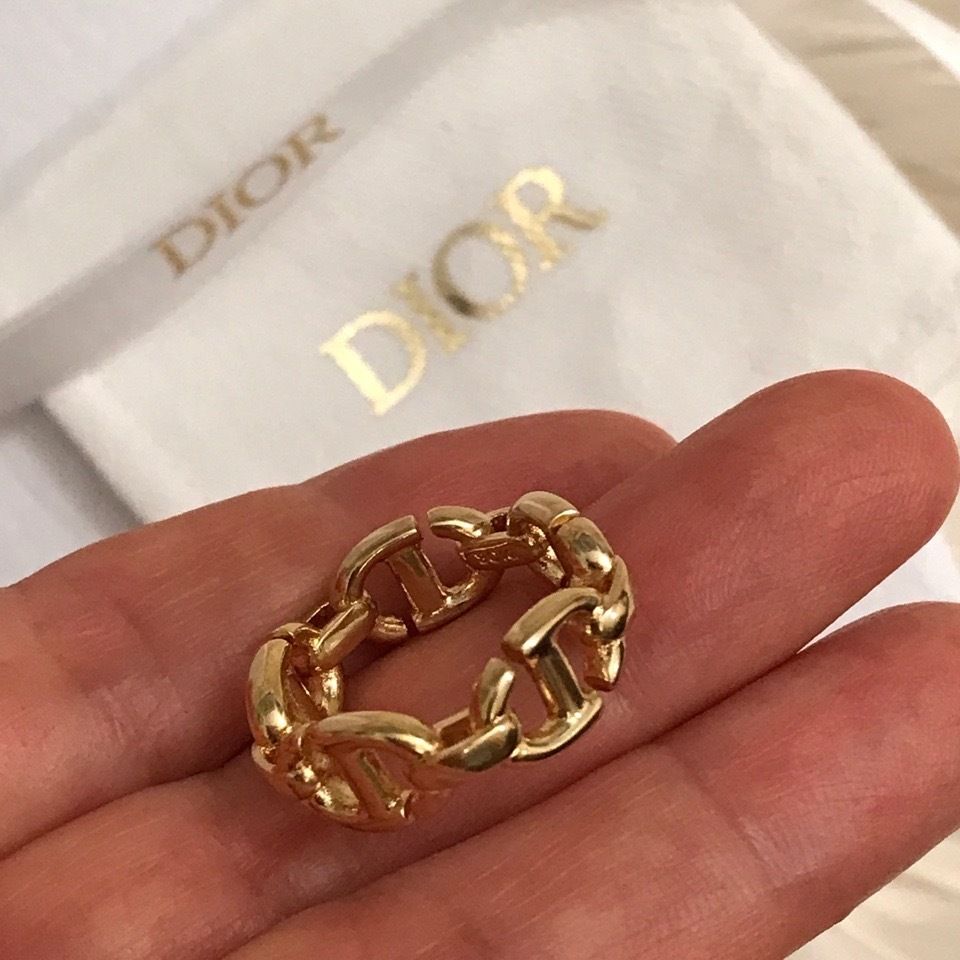 Dior】CD Navy チェーンメタルリング (Dior/指輪・リング) 80245317