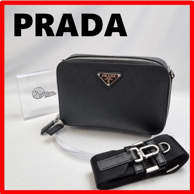 ☆【PRADA】☆サフィアーノレザークロスボディバッ.グ☆正規品