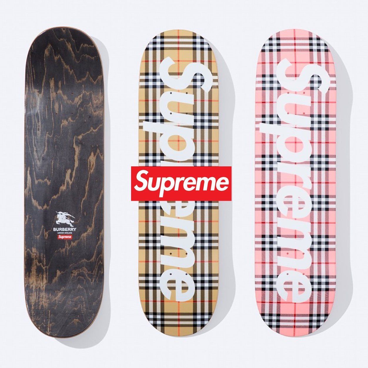 SS22 Supreme Burberry Skateboard バーバリー スケートボード