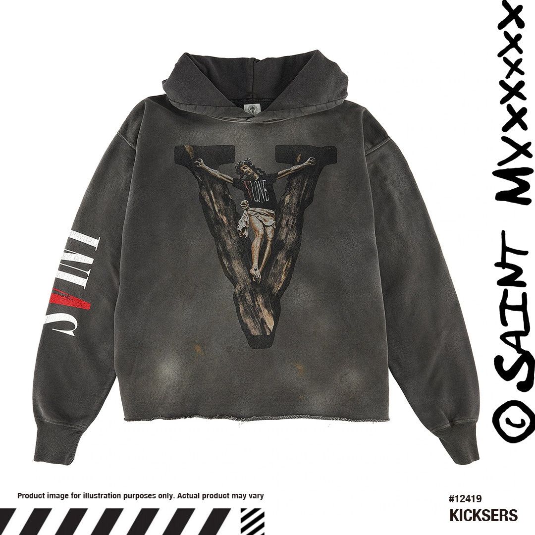 SAINT MICHAEL VLONE HOODIE ヴィローンコラボパーカーフーディ (Saint