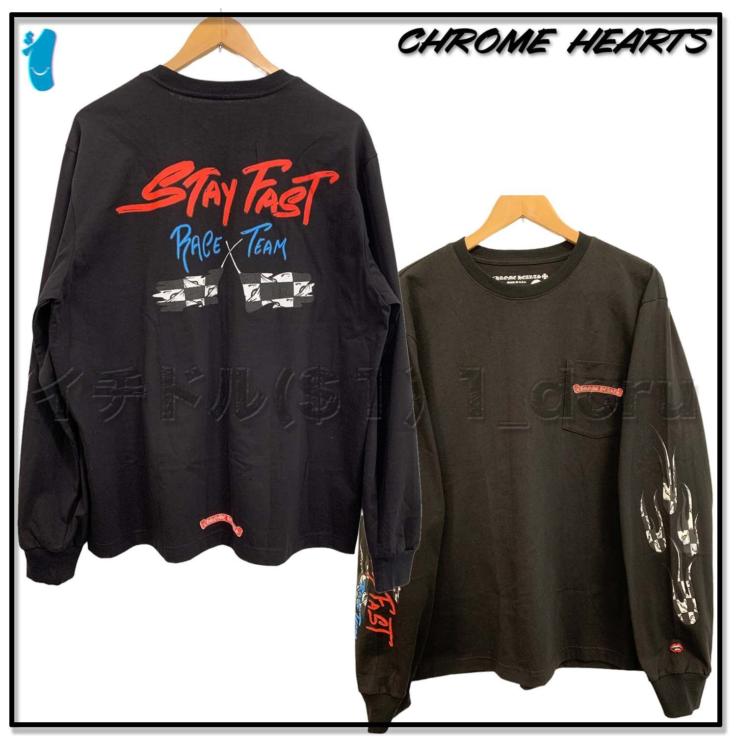 クロムハーツ MATTY BOY LONG SLEEVE STAY FAST ロンT ブラック