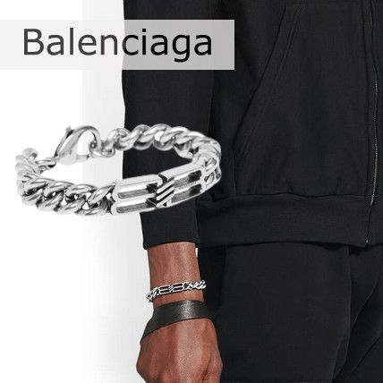 22AW】BALENCIAGA BB Icon Gourmette ブレスレット チェーン