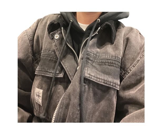送料・関税込☆Stussy☆Stussy Washed Canvas Shop Jacket Black