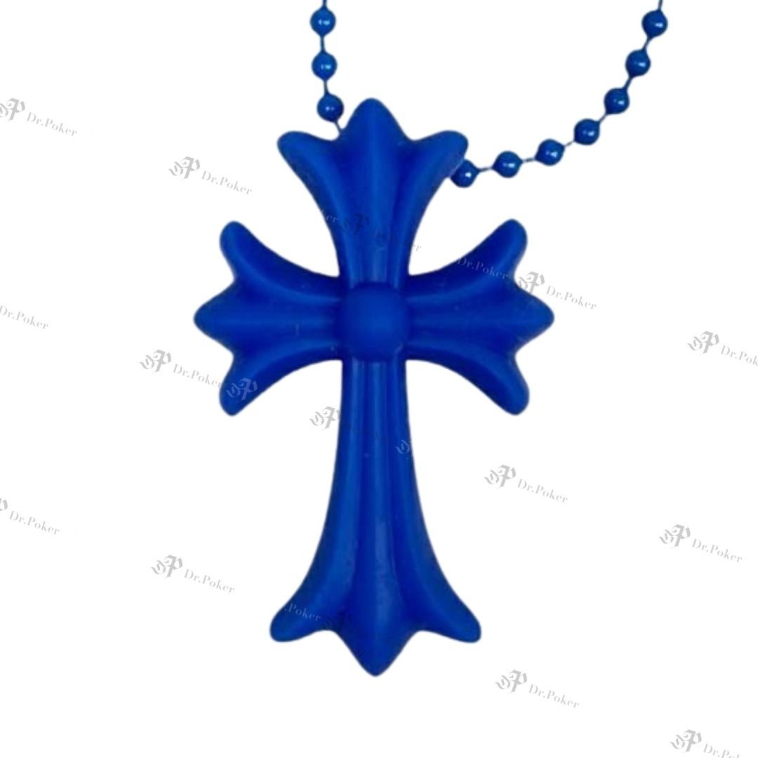 限定】Chrome Hearts シリコン ラバー CH クロス ネックレス (CHROME