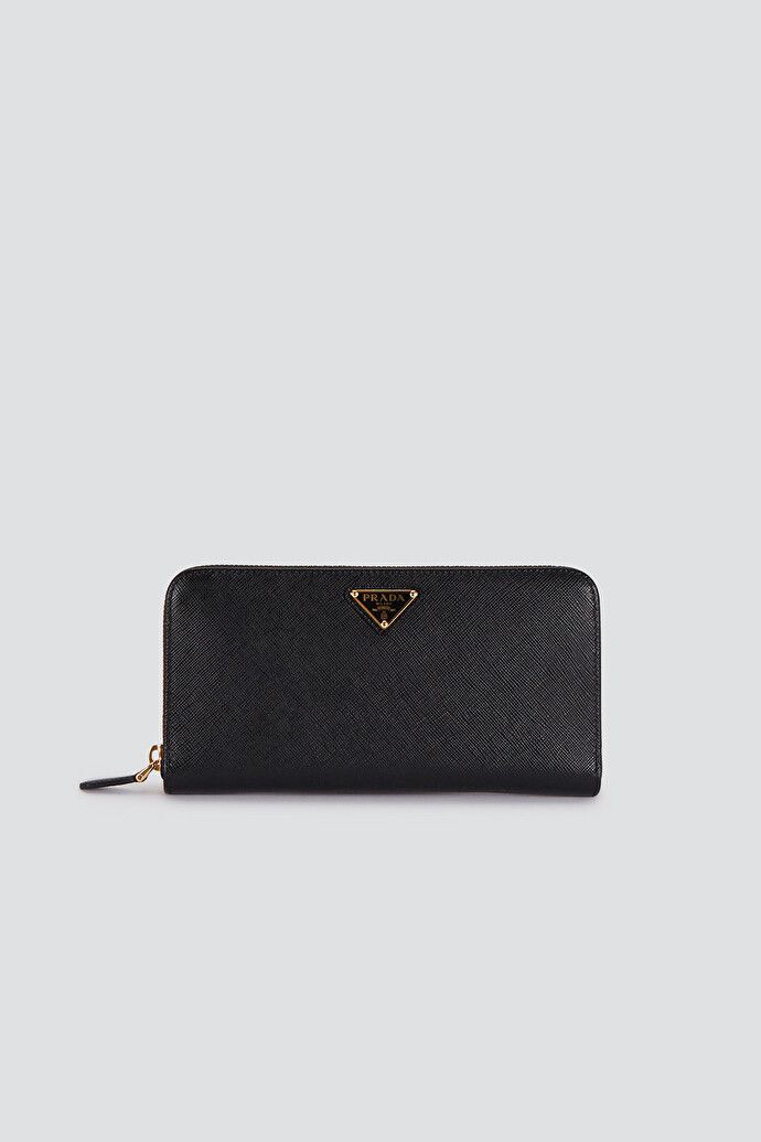 関税込】◇PRADA プラダ◇サフィアーノ レザー ロゴ 長財布 (PRADA/長