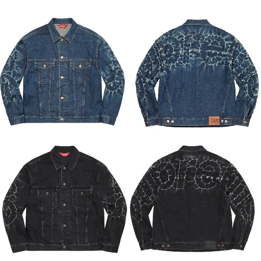 23SS 立ち上げ Supreme Shibori Denim Trucker Jacket (Supreme/デニム