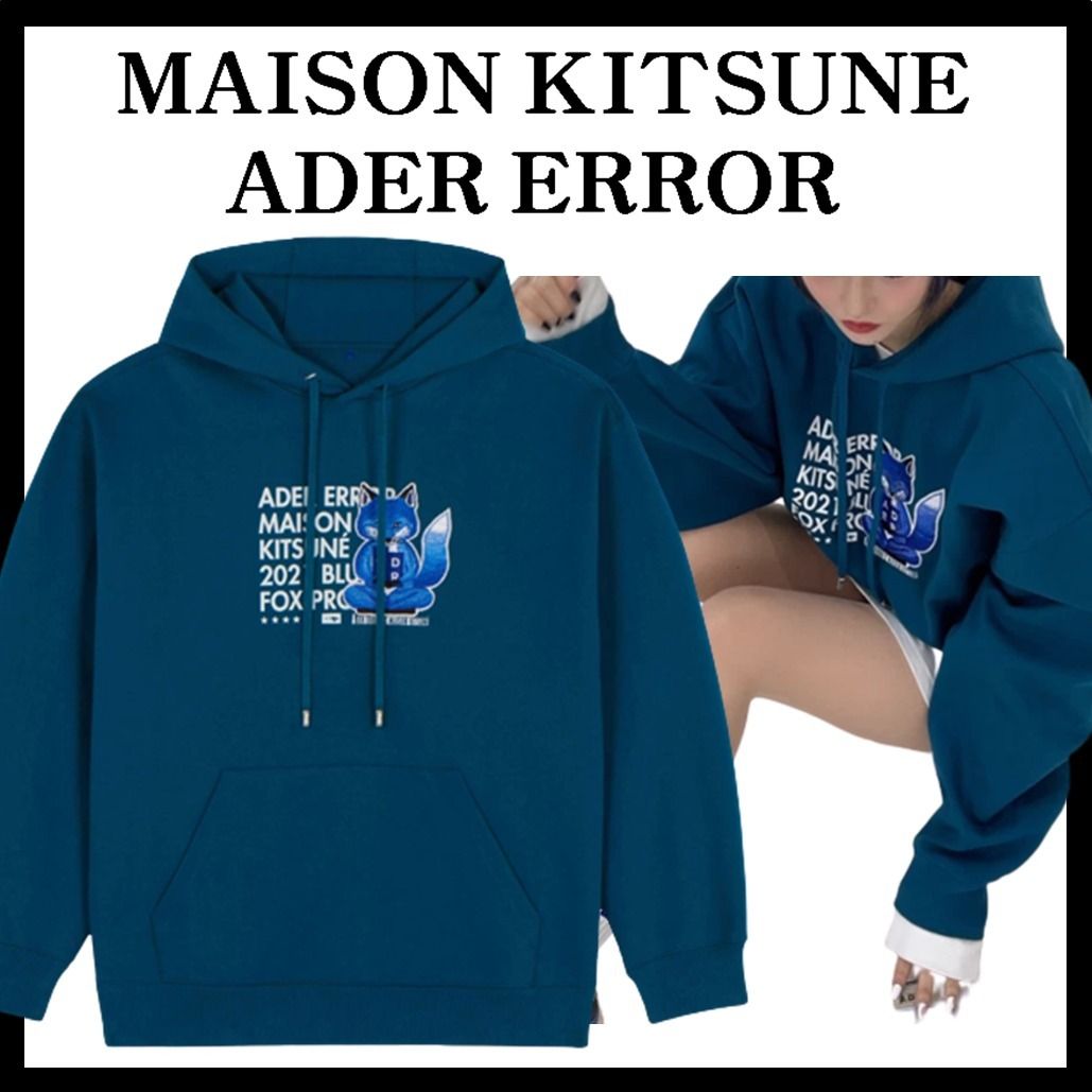 ☆関税込☆Maison Kitsune x Ader Error Meditation Fox Hoodie