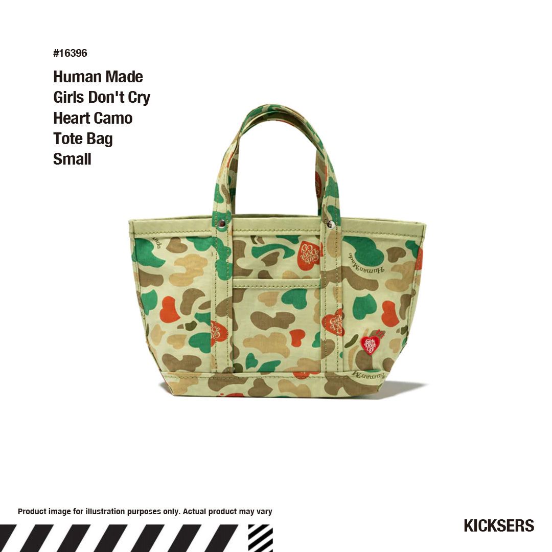 Human Made Girls Don't Cry Tote S ハートカモトートバッグ (Girls