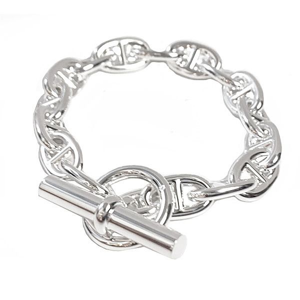 エルメス シェーヌダンクル MM 16 コマ シルバー製 ブレスレット