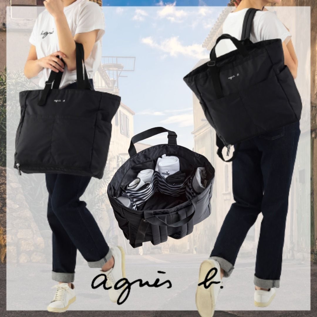 すぐ届く agnes b* ペアレンツバッグ マザーズバッグ パパもOK (Agnes
