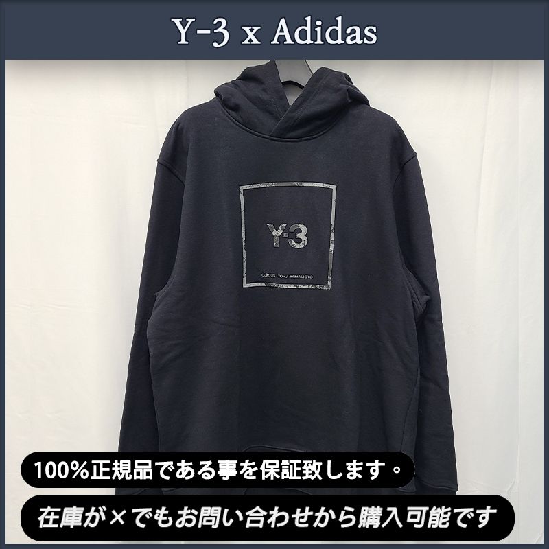 Y-3 x Adidas】送料・関税込☆ スクエア ラベル フード (Y-3/パーカー