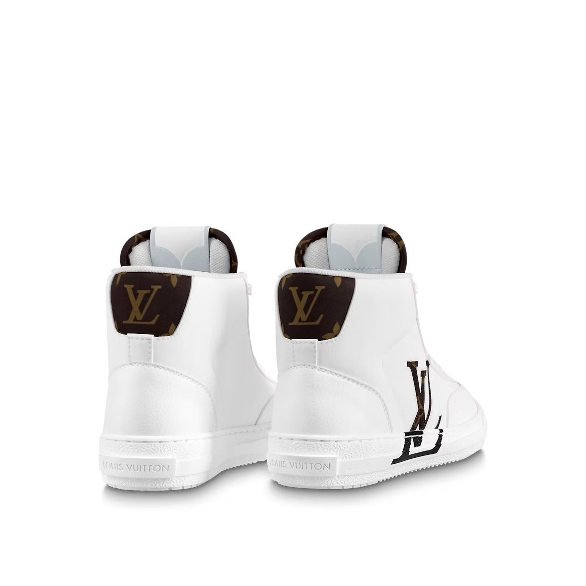 メンズOK LOUIS VUITTON ハイカットスニーカー チャーリー 白 (Louis